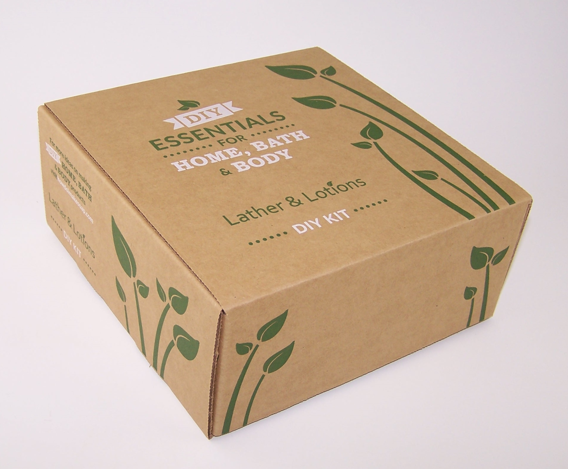 Hinged lid Corrugated Paper Box with kraft paper